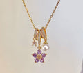 Lavie Floral Charm Necklace