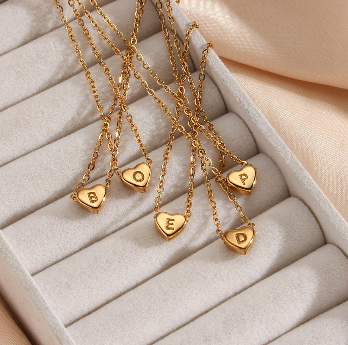 Initial Heart Necklace