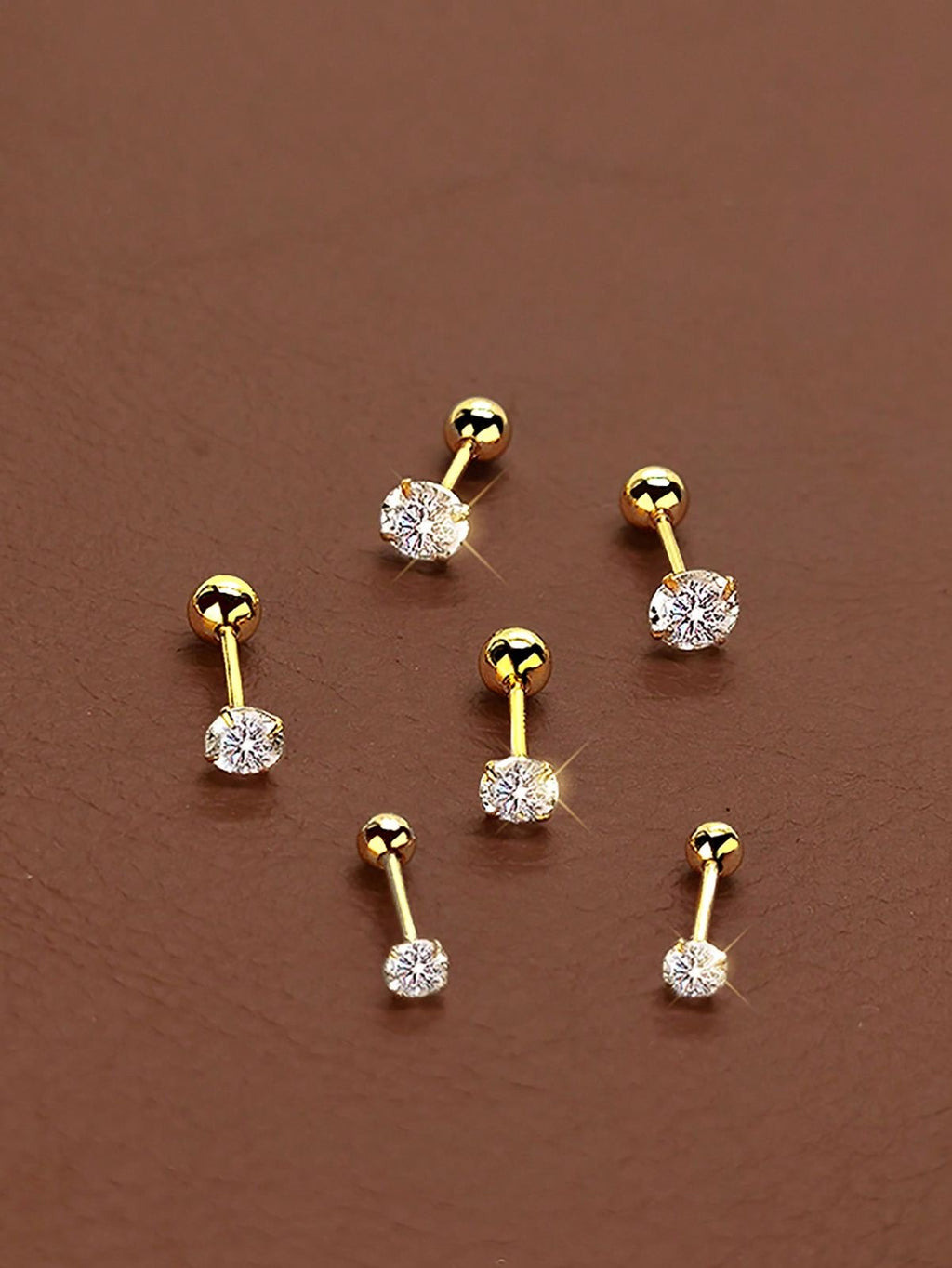 Round back Diamond Studs
