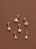 Round back Diamond Studs