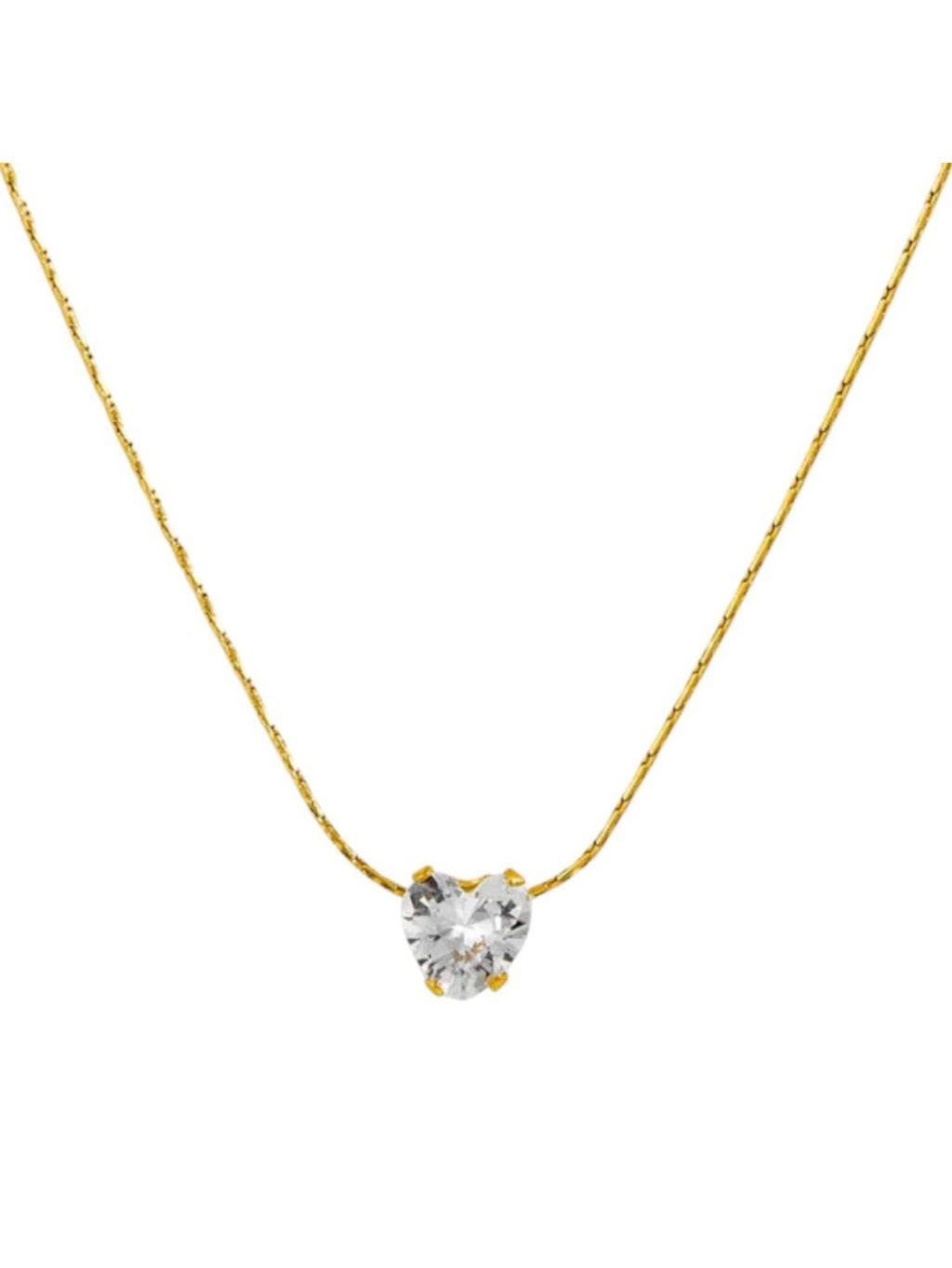 Heart Solitaire Necklace