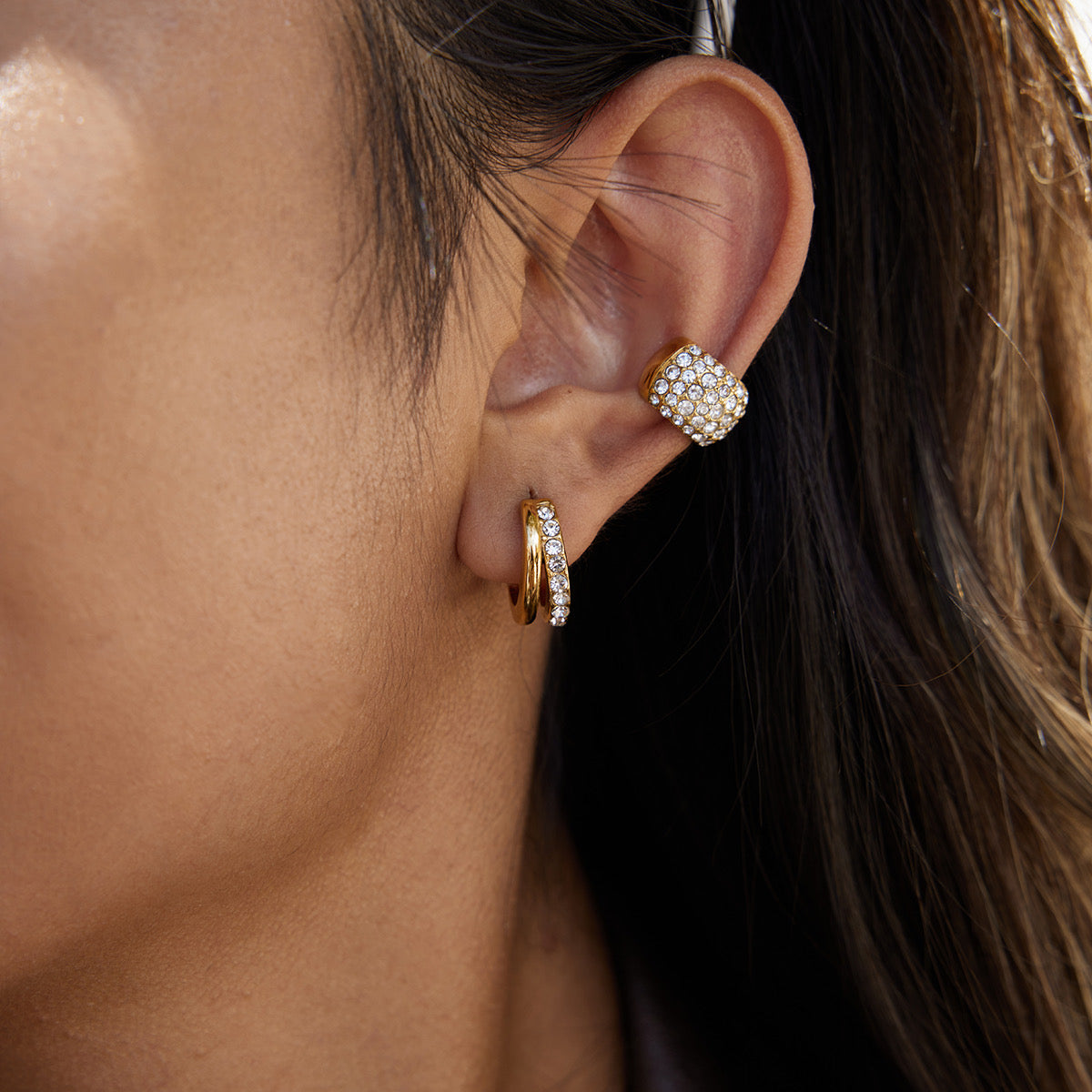 Ice Pave Earcuffs