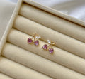 Cherry Diamond Studds
