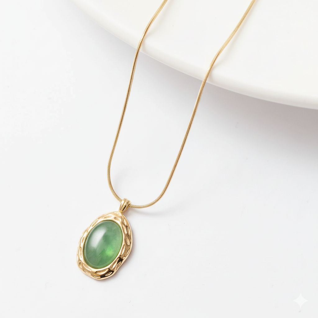 Jade Oval Necklace