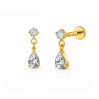 Inaya Drop Charm Earrings (S925- Sterling Silver)