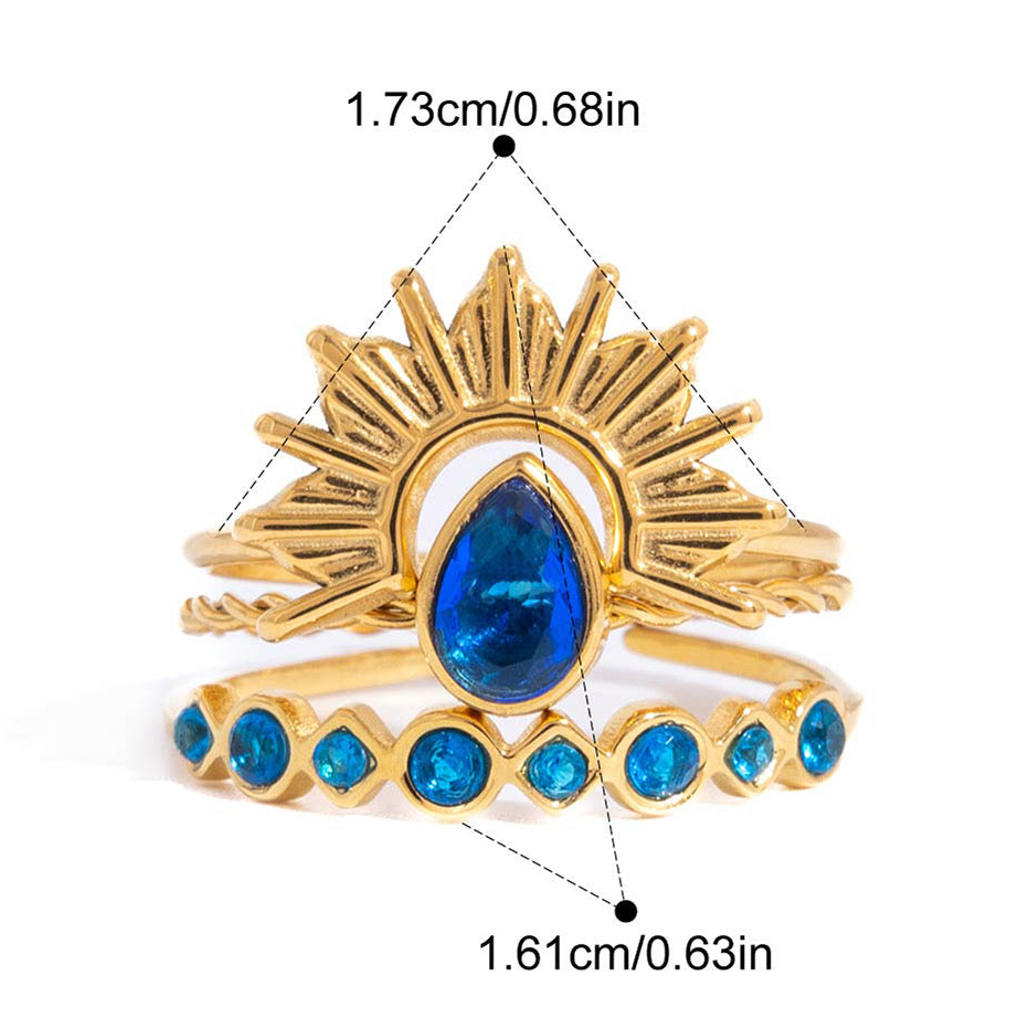 Iris Blu Ring stack
