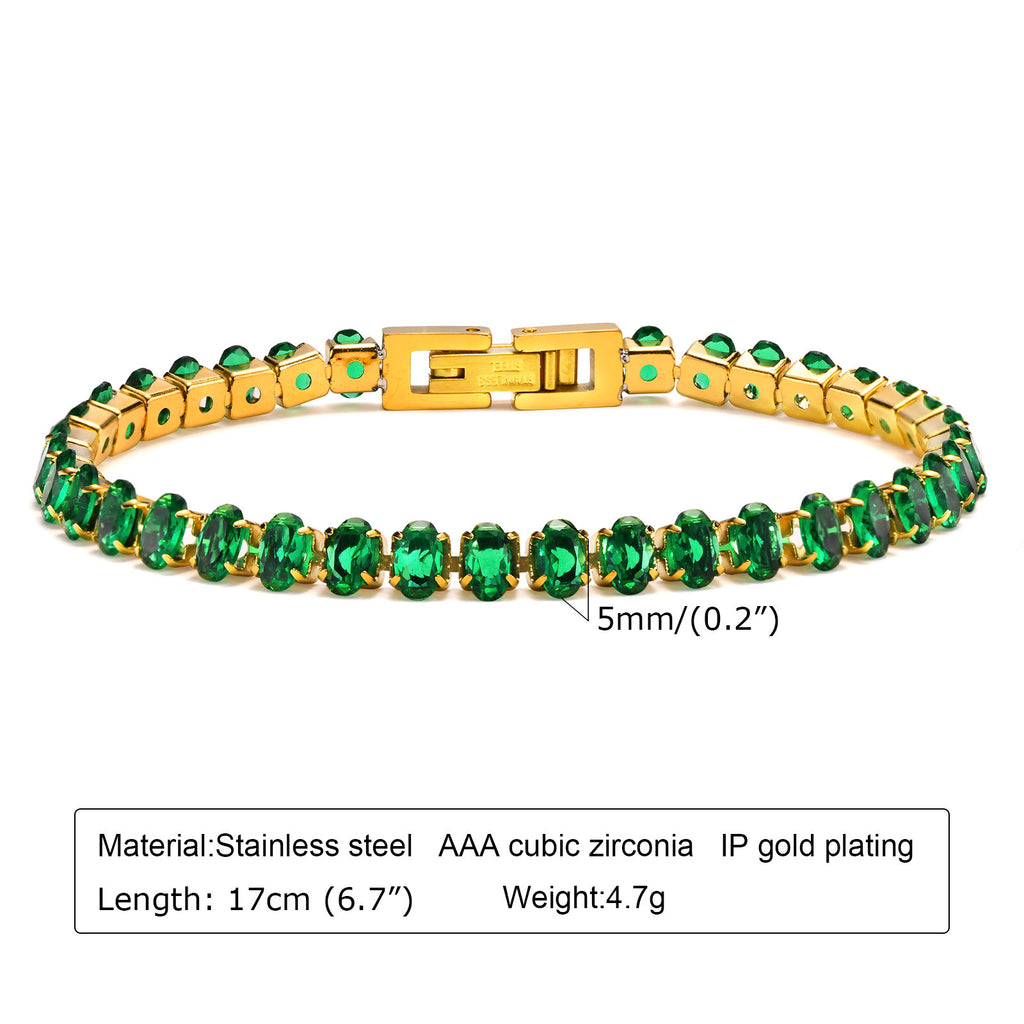Chloe Emerald Bracelet