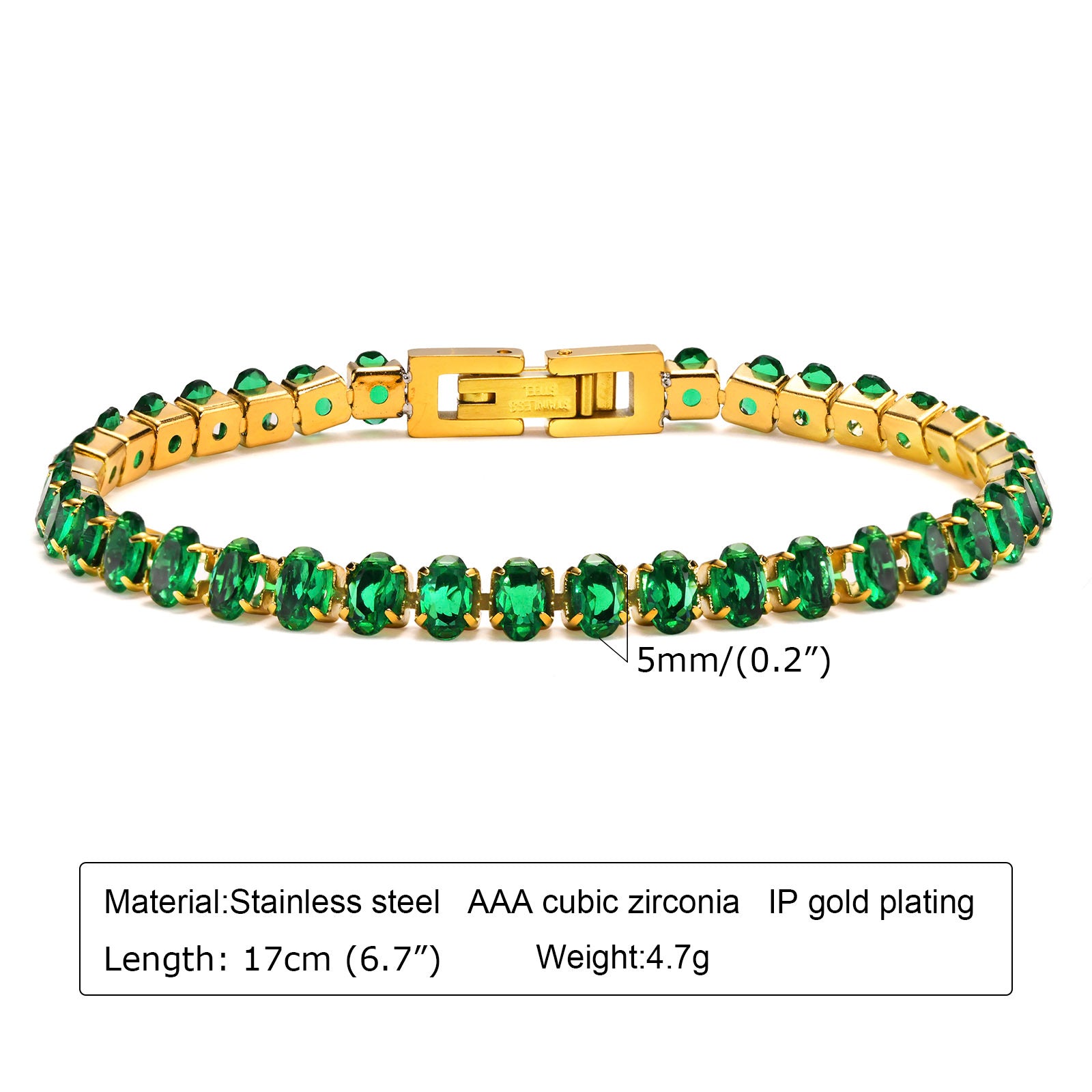 Chloe Emerald Bracelet